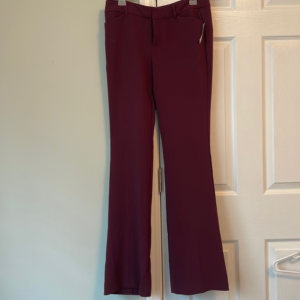 Wine colored dress pants